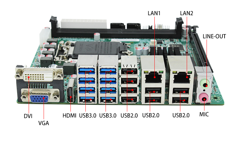 英特爾GM-M1001工控主板(圖4) 英特爾GM-M1001工控主板(圖4)